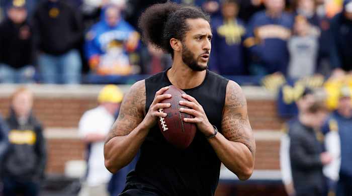 Former San Francisco 49ers QB Colin Kaepernick.